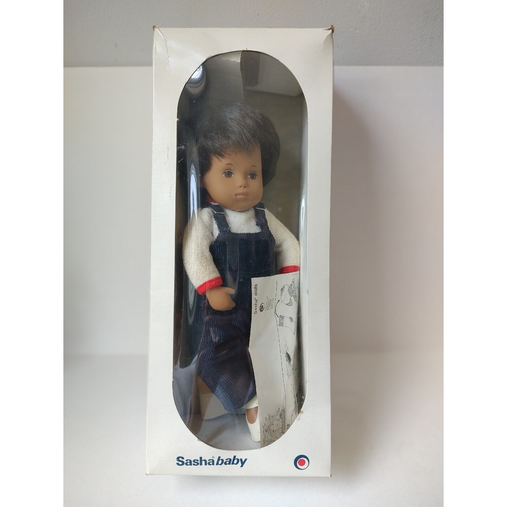 Vintage Sasha doll baby playsuit brown hair 505